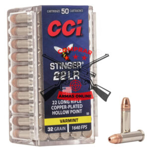 Munição CCI 22LR Stinger HP 32 Grains – Cx 50