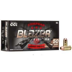 Munição CCI BLASER .40S&W FMJ 165 Grains – Cx 50